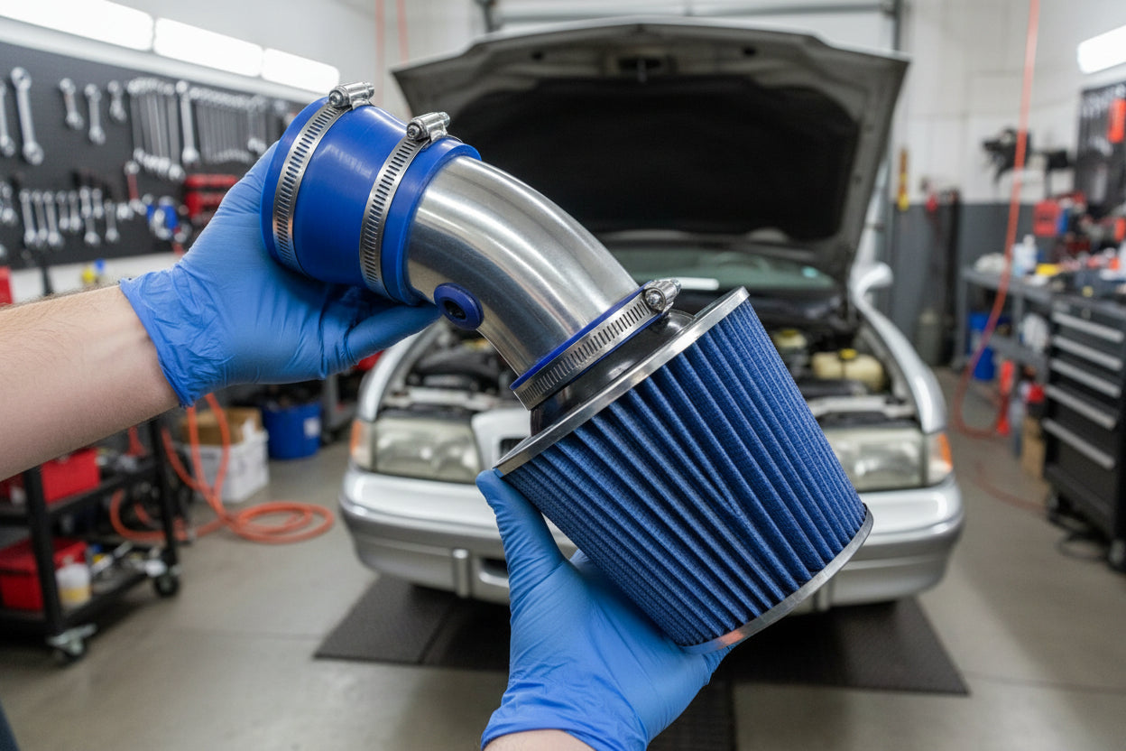 Cold Air Intake for Buick Riviera (1995-1999) 3.8L Engine - Blue Default Title