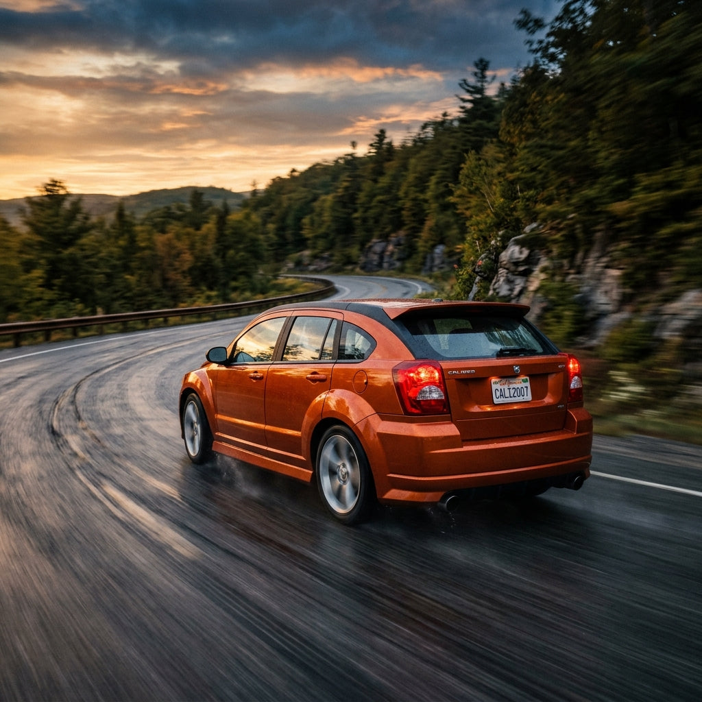 Action Shot: Dodge Caliber Driving Fast
