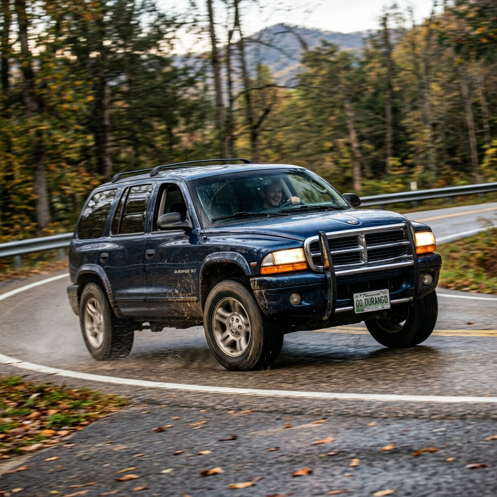 Action Shot: Dodge Durango Driving Fast