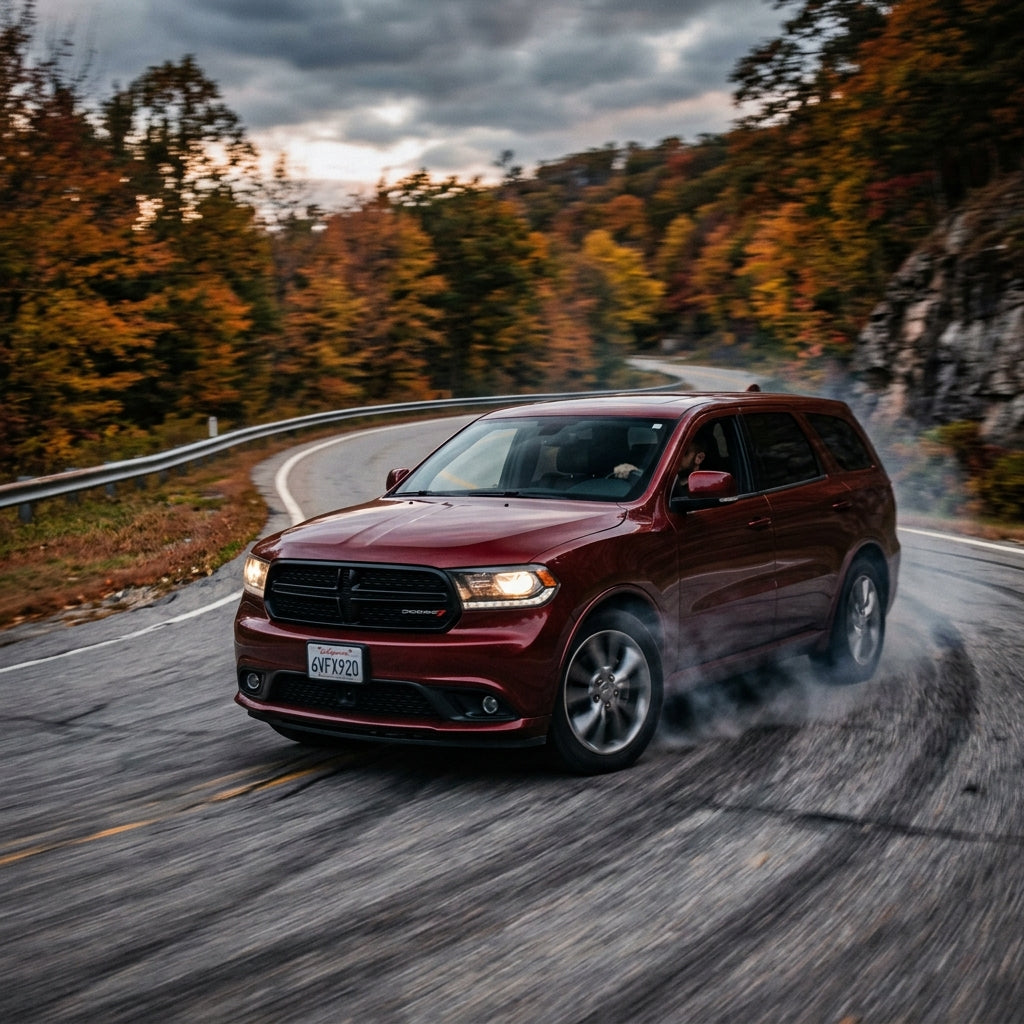 Action Shot: Dodge Durango Driving Fast