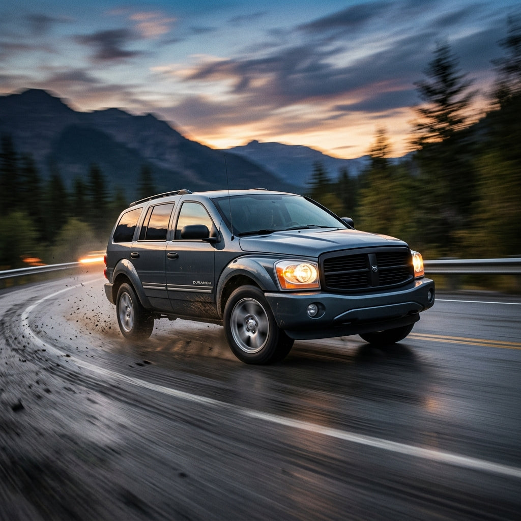 Action Shot: Dodge Durango Driving Fast