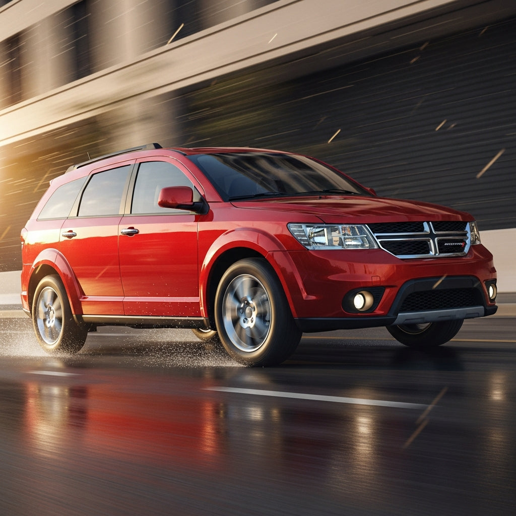 Action Shot: Dodge Journey Driving Fast
