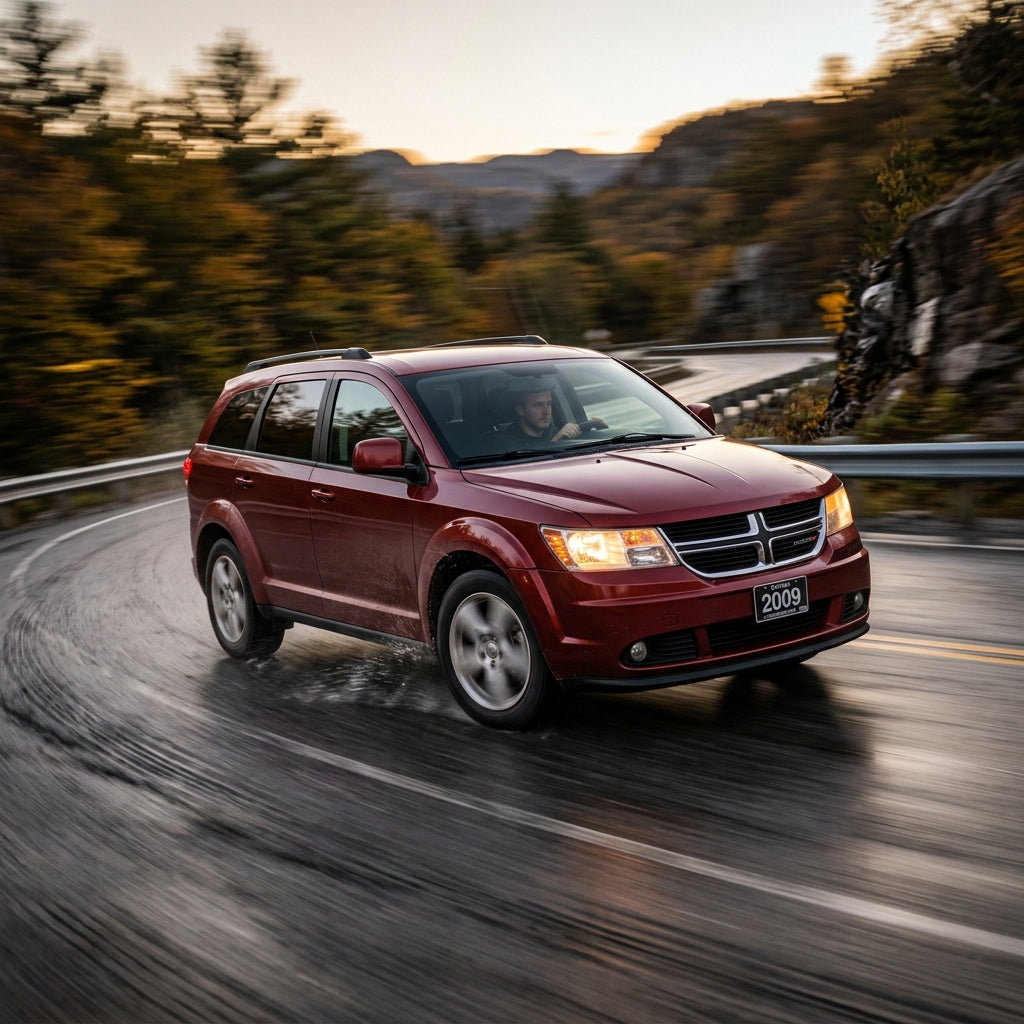 Action Shot: Dodge Journey Driving Fast