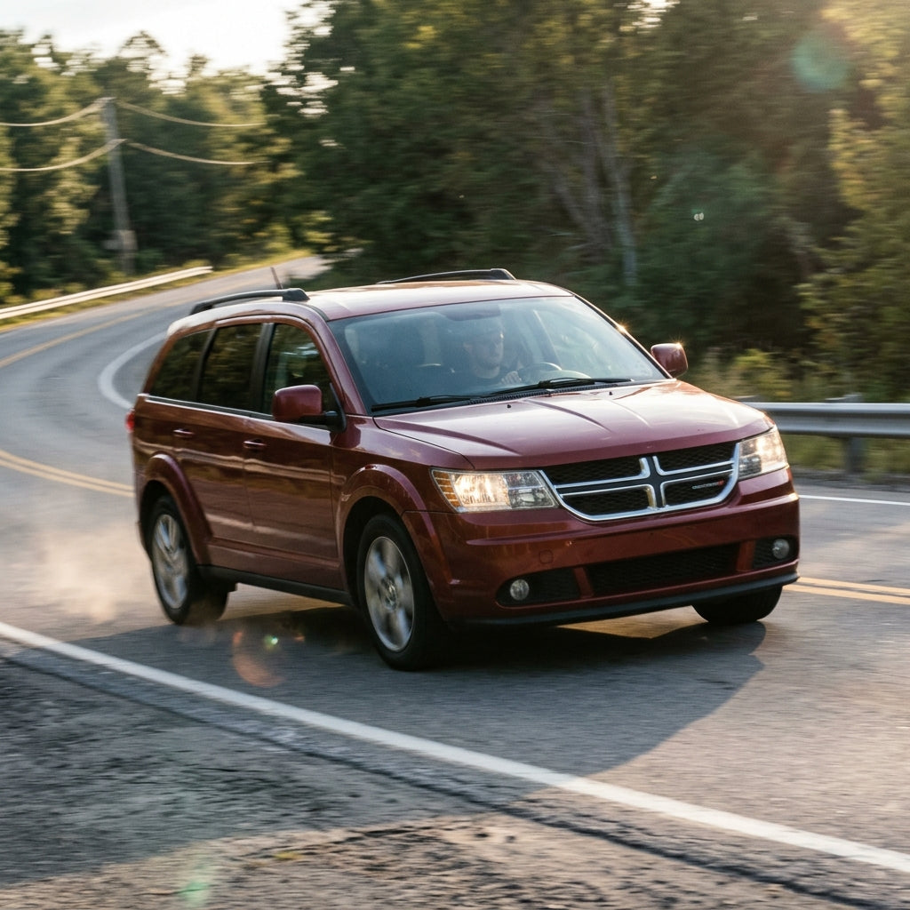 Action Shot: Dodge Journey Driving Fast