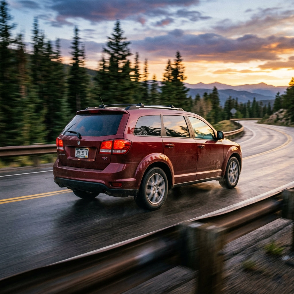 Action Shot: Dodge Journey Driving Fast