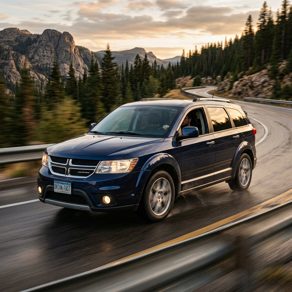 Action Shot: Dodge Journey Driving Fast