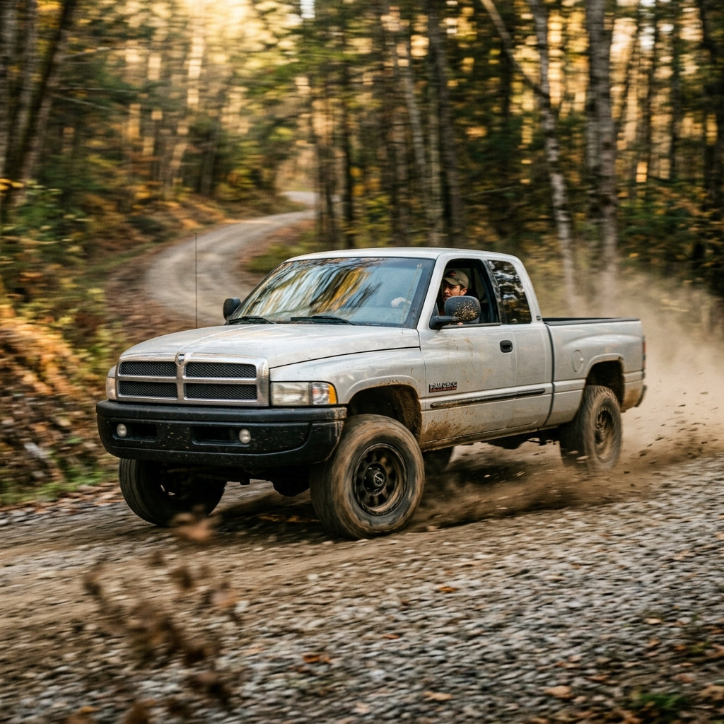 Action Shot: Dodge Ram 1500,Ram 2500 Driving Fast