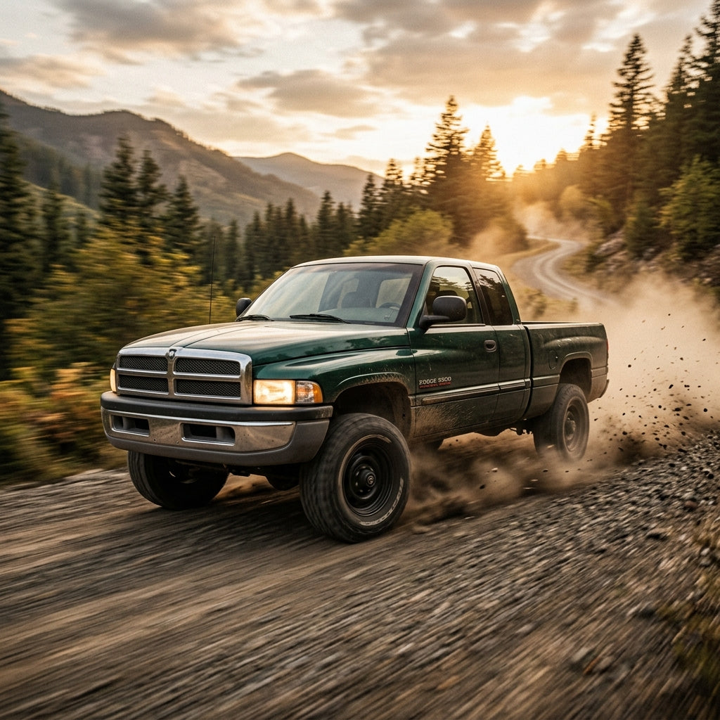 Action Shot: Dodge Ram 2500,Ram 3500 Driving Fast