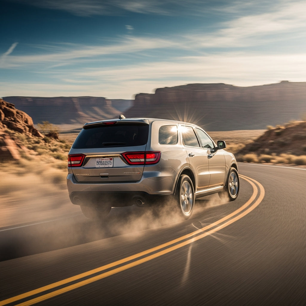 Action Shot: Dodge Durango Driving Fast