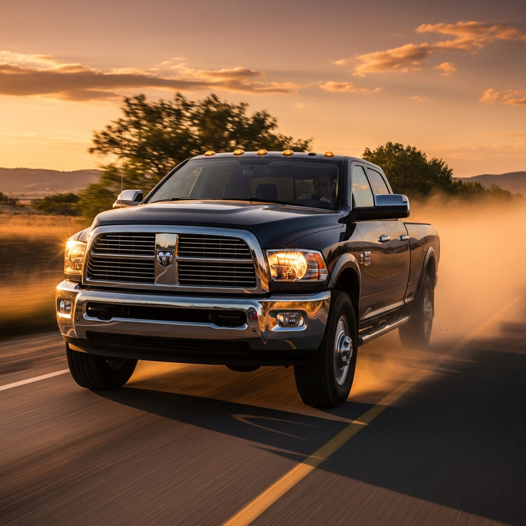 Action Shot: Dodge, RAM 1500, Ram 1500, 2500, Ram 2500, 3500, Ram 3500 Driving Fast
