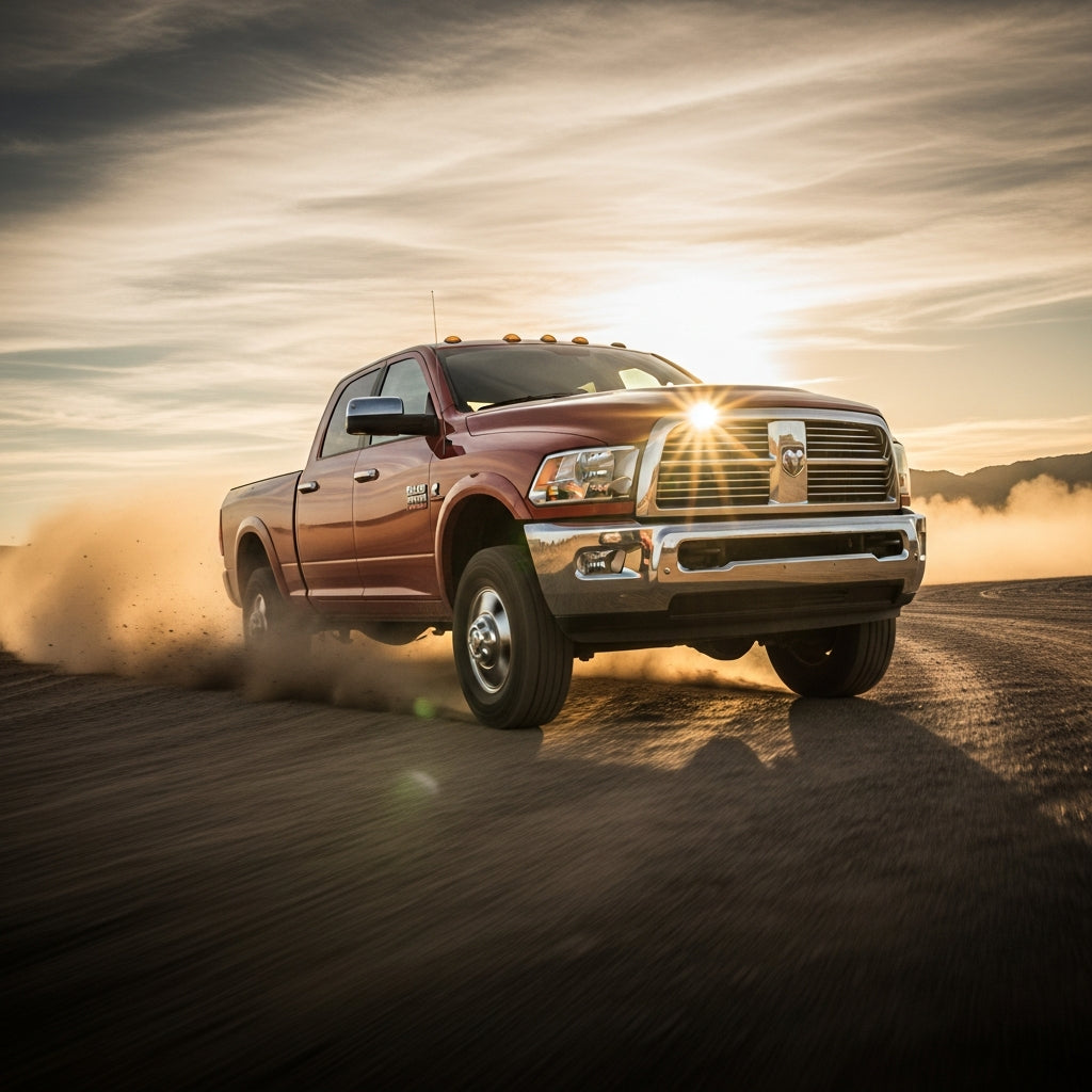 Action Shot: Dodge, RAM Ram 1500, Ram 2500, Ram 3500, 1500, 2500, 3500 Driving Fast