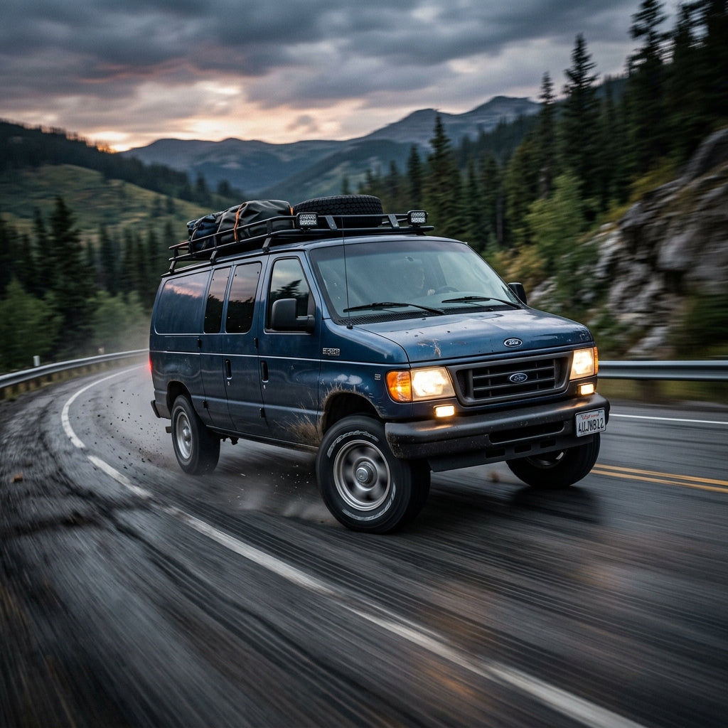 Action Shot: Ford E-Series Driving Fast