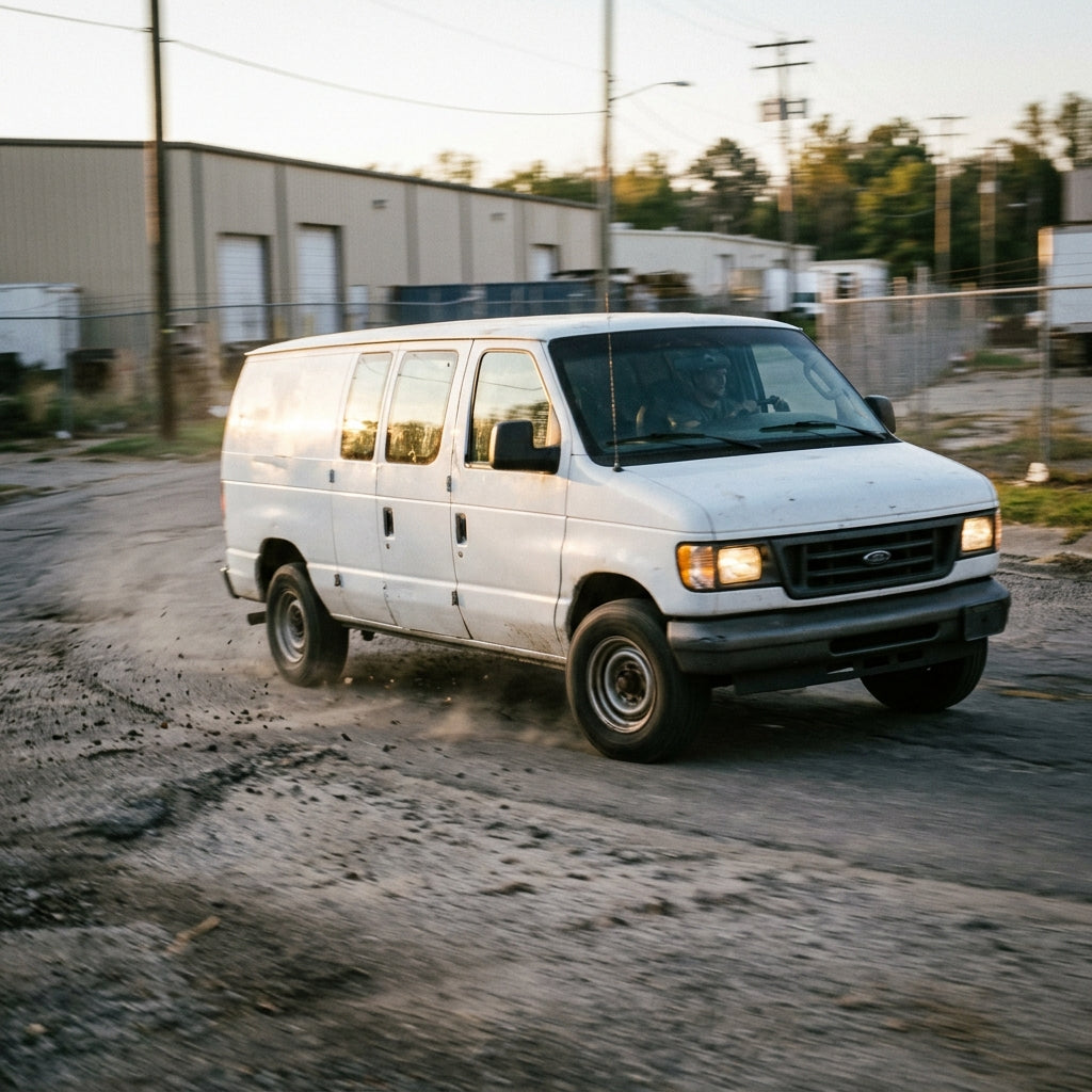 Action Shot: Ford E-Series Driving Fast