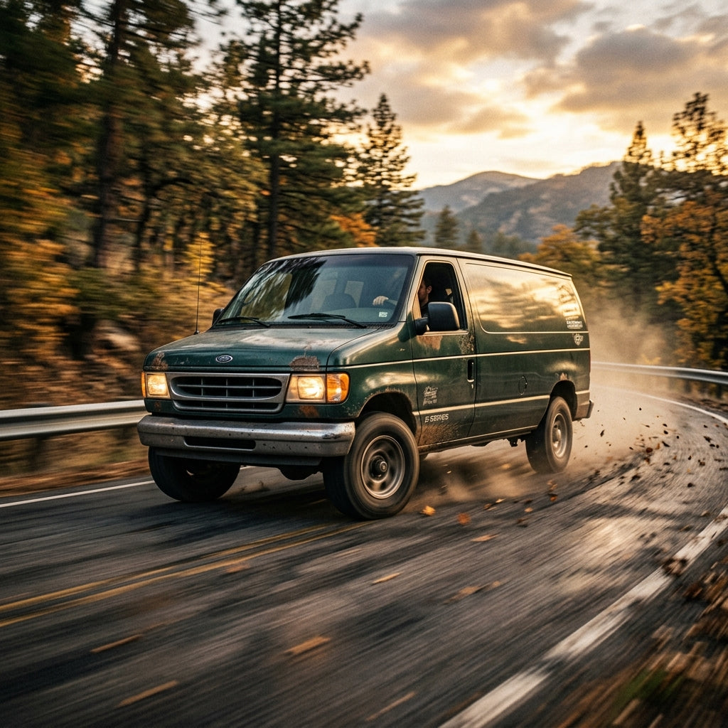 Action Shot: Ford E-Series Driving Fast