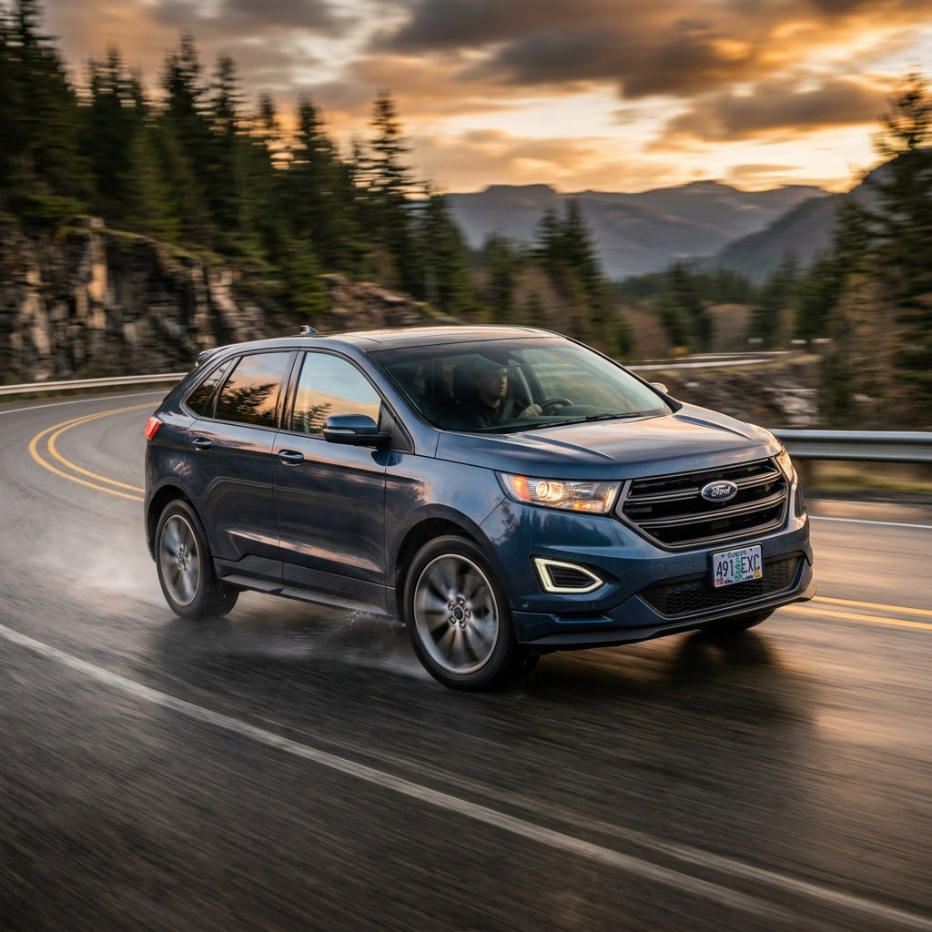 Action Shot: Ford Edge Driving Fast