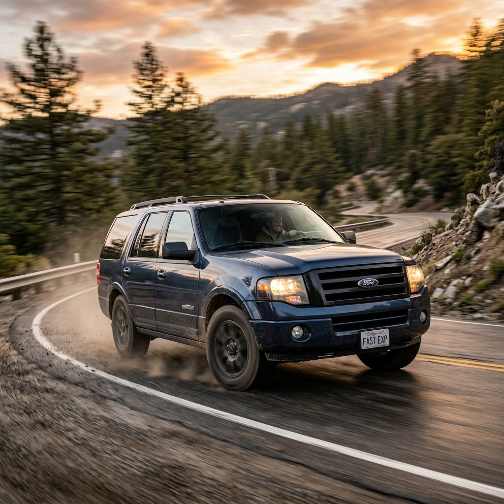 Action Shot: Ford Expedition Driving Fast