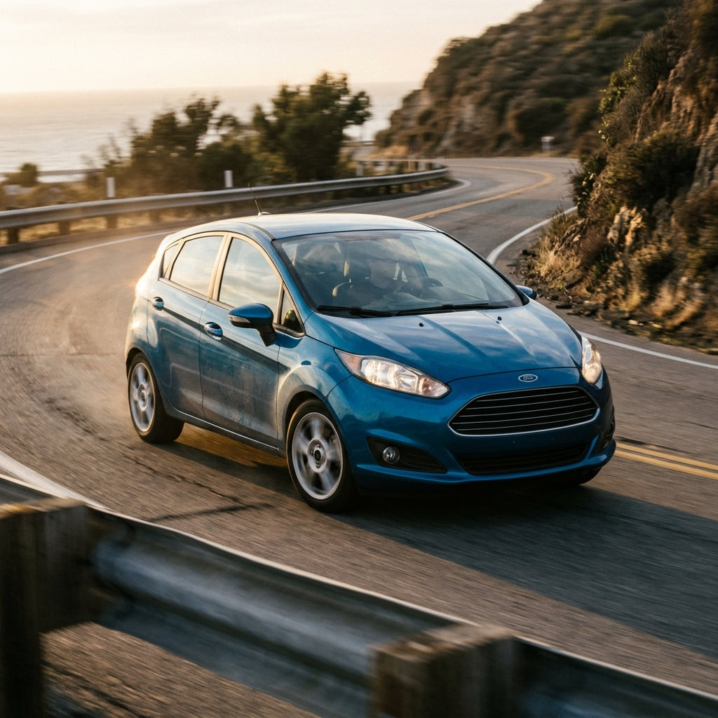 Action Shot: Ford Fiesta Driving Fast
