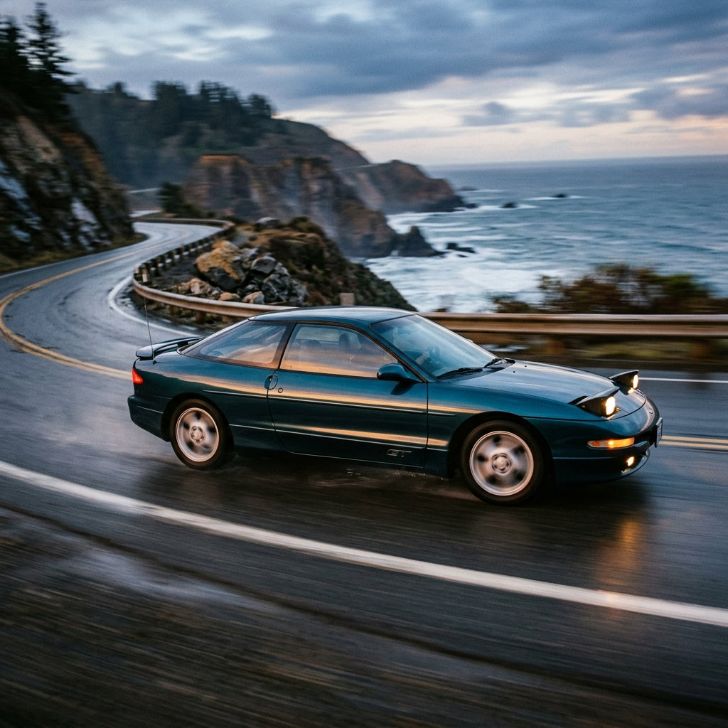 Action Shot: Ford Probe Driving Fast