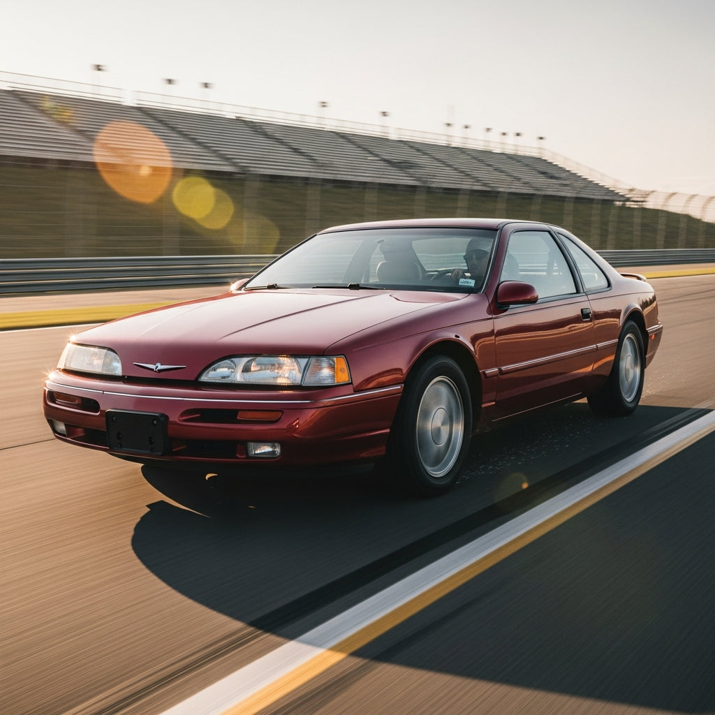 Action Shot: Ford Thunderbird Driving Fast