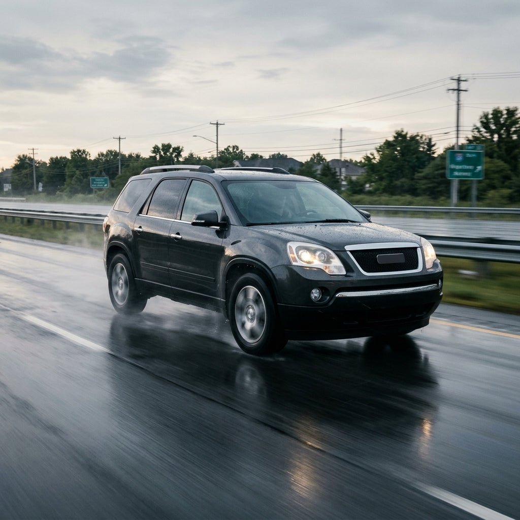 Action Shot: GMC Acadia Driving Fast