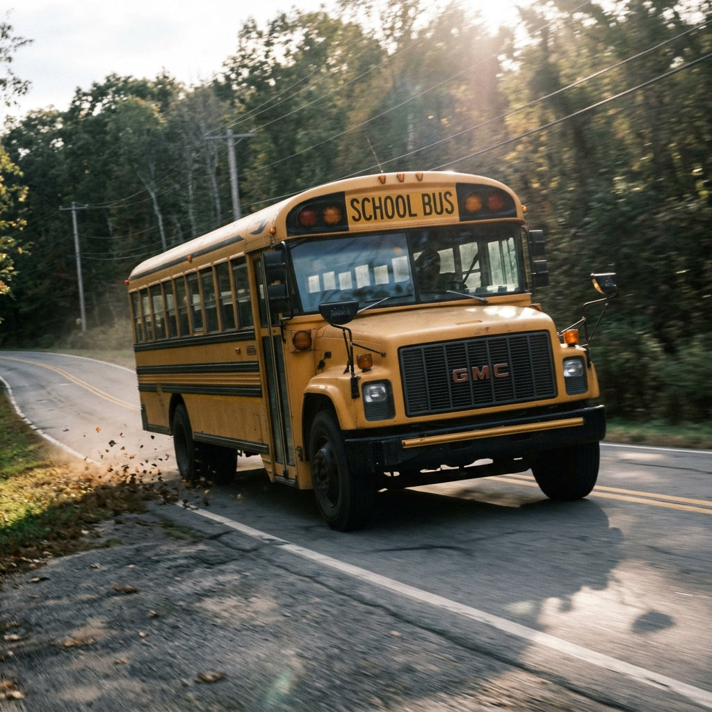 Action Shot: GMC B7 Driving Fast