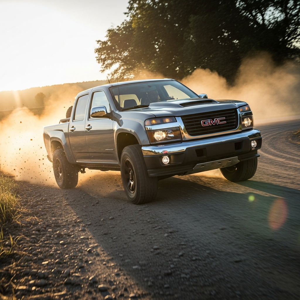 Action Shot: GMC Canyon Driving Fast