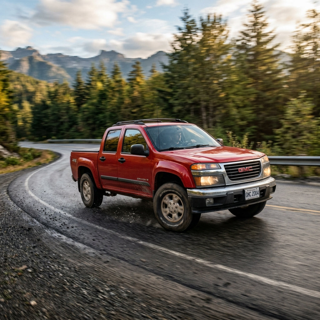 Action Shot: GMC Canyon Driving Fast