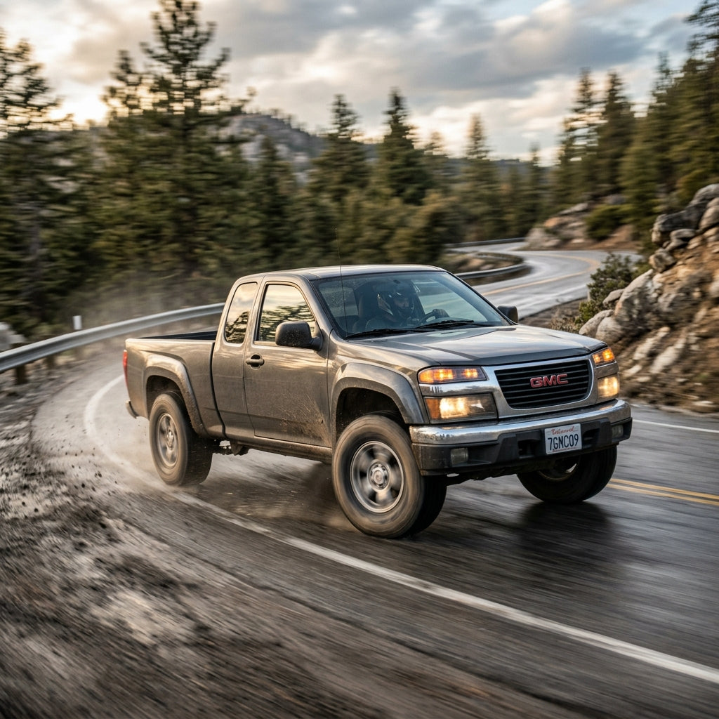 Action Shot: GMC Canyon Driving Fast