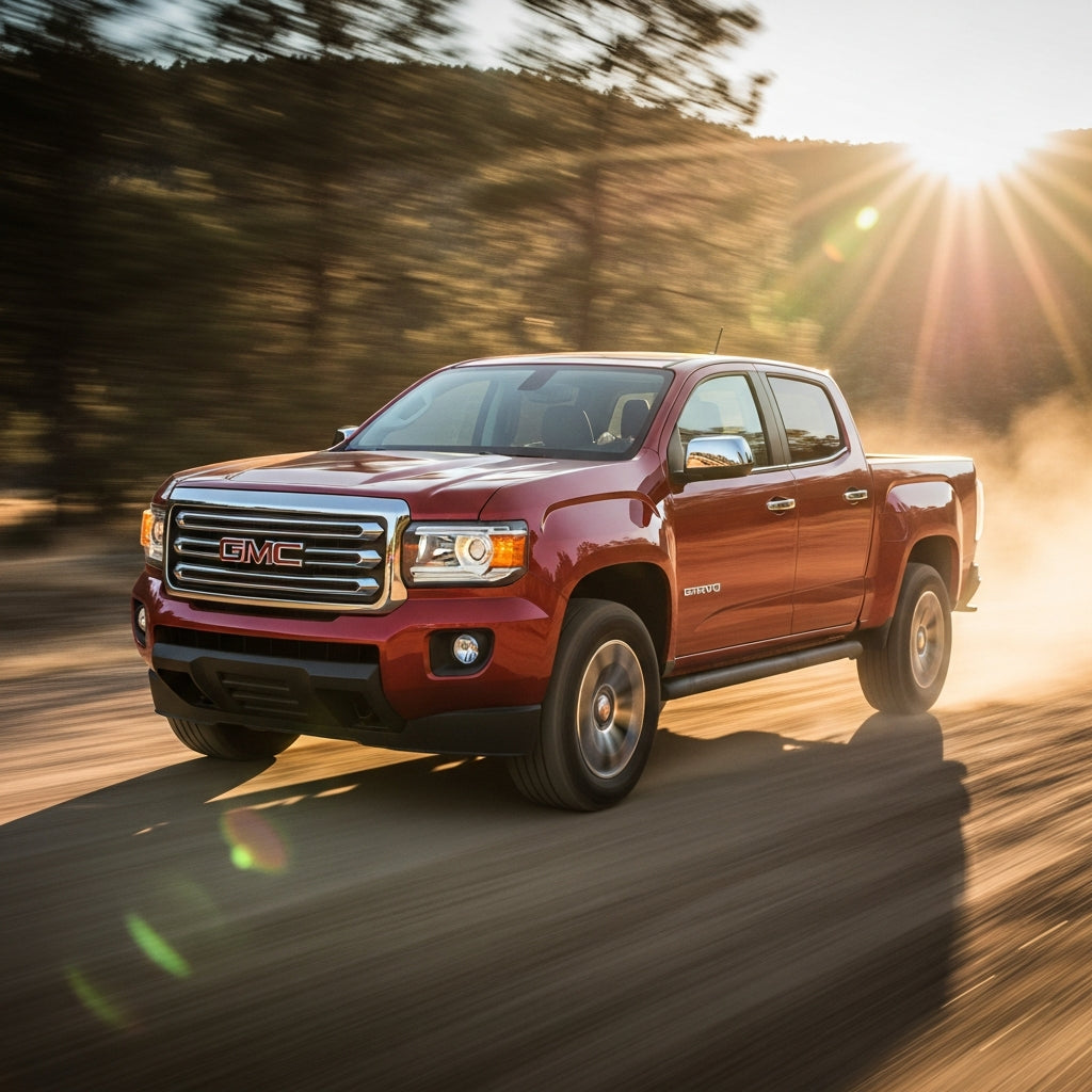 Action Shot: GMC Canyon Driving Fast
