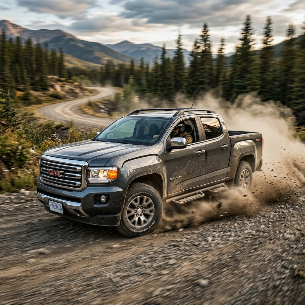 Action Shot: GMC Canyon Driving Fast