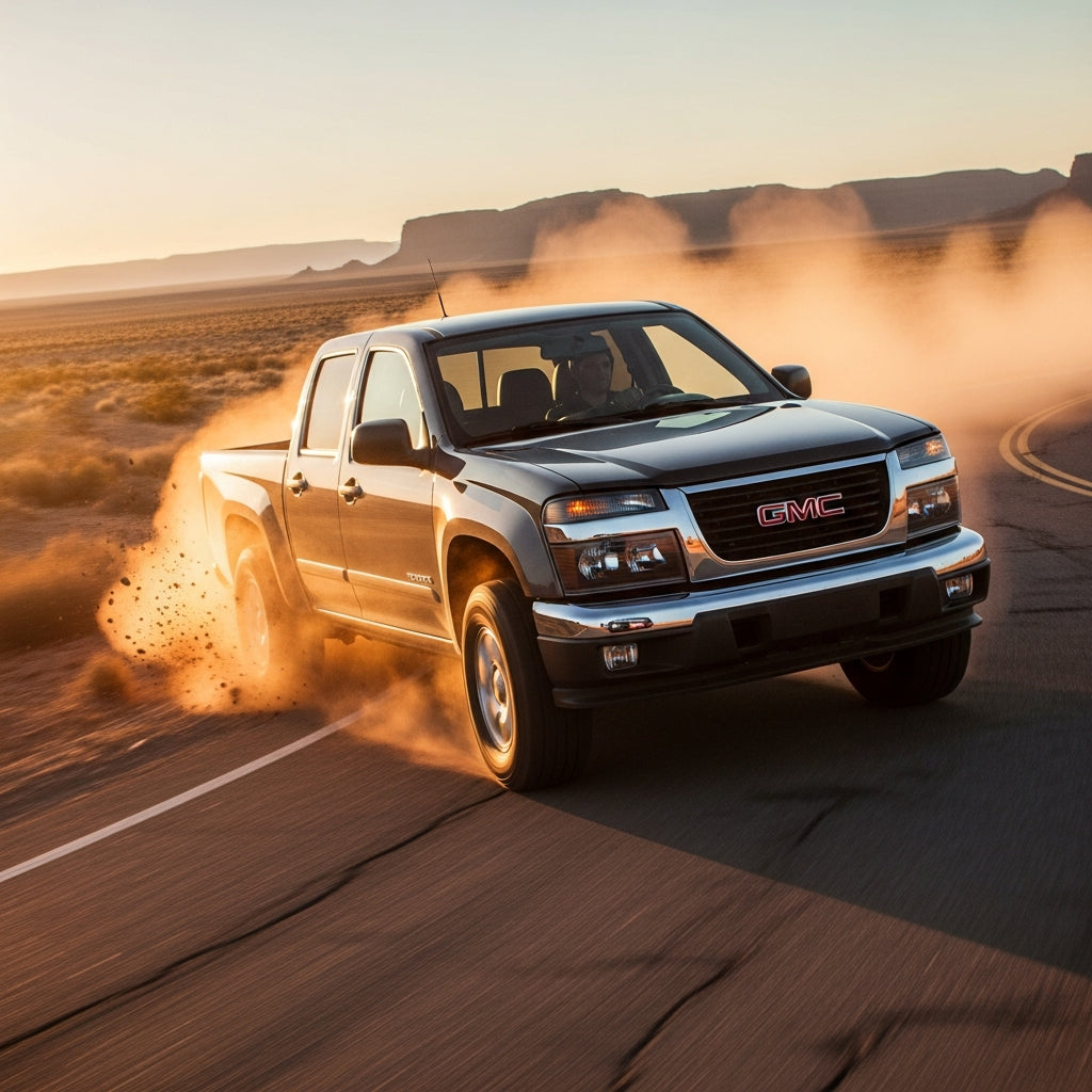 Action Shot: GMC Canyon Driving Fast