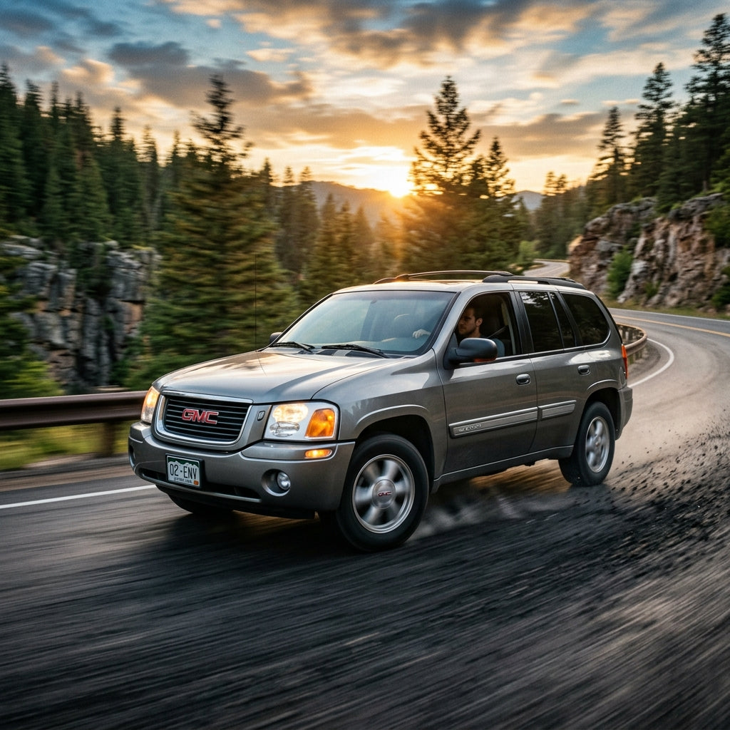 Action Shot: GMC Envoy Driving Fast