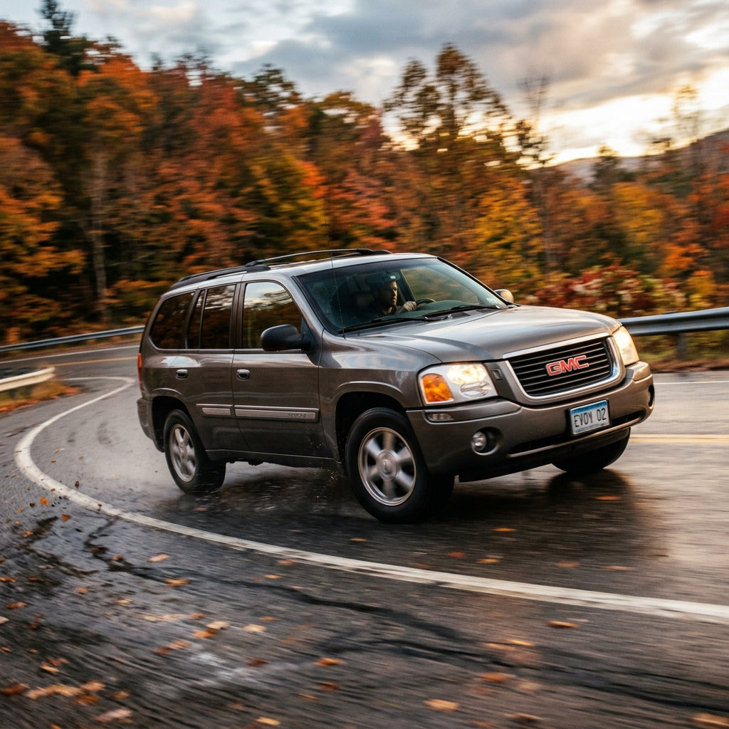 Action Shot: GMC Envoy Driving Fast