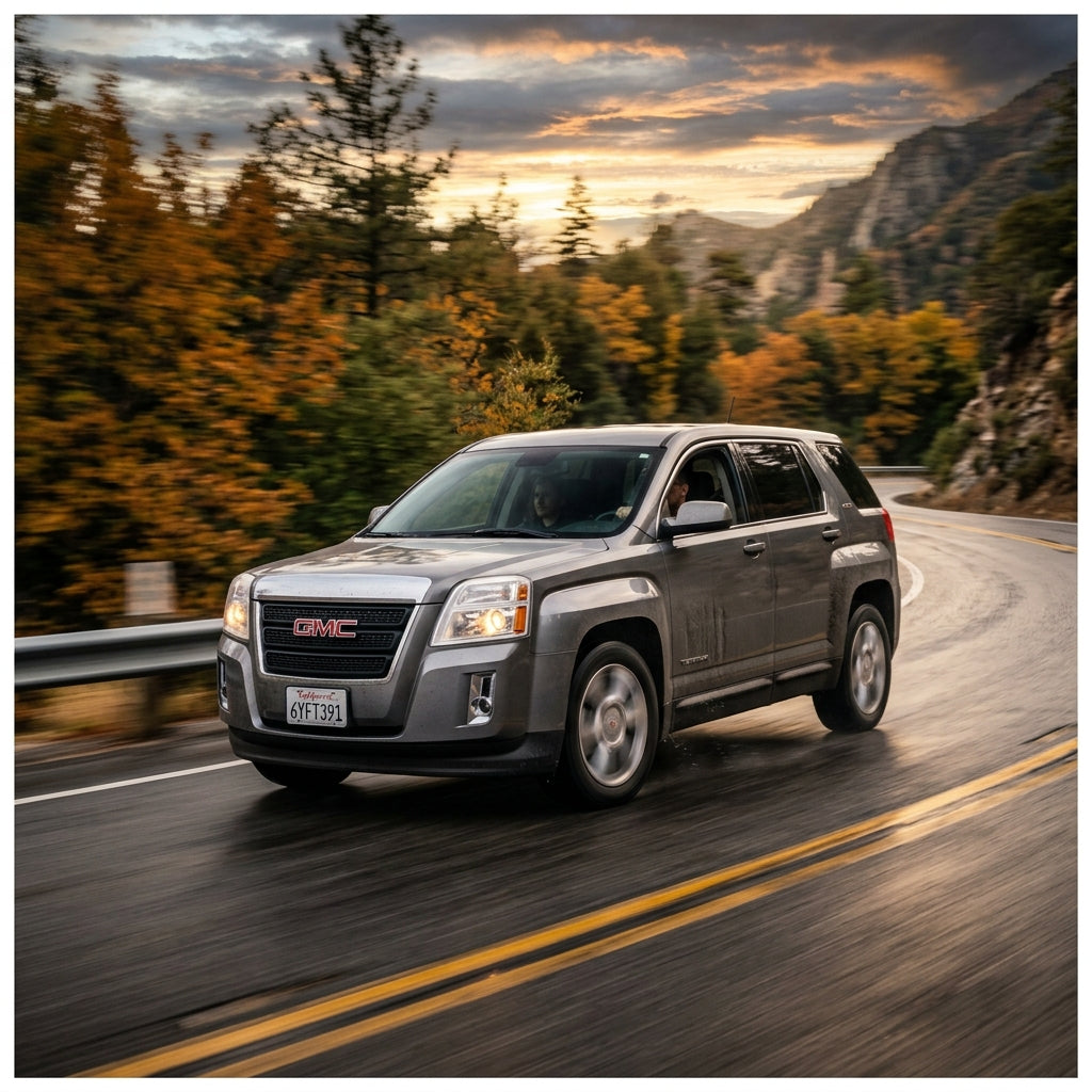 Action Shot: GMC Terrain Driving Fast