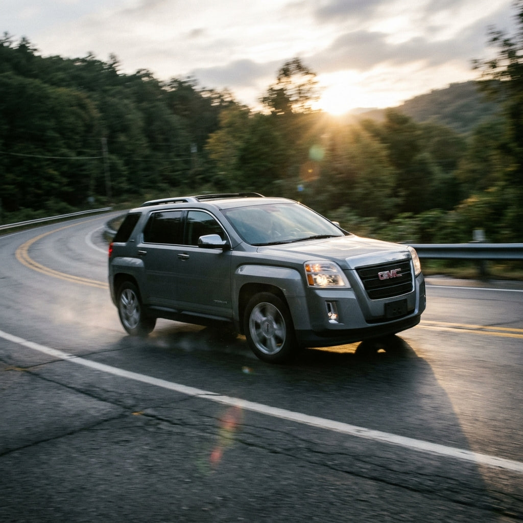 Action Shot: GMC Terrain Driving Fast