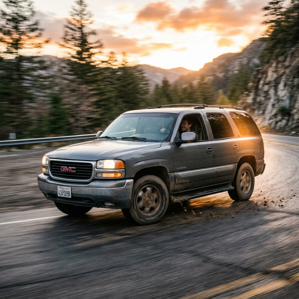 Action Shot: GMC Yukon Driving Fast