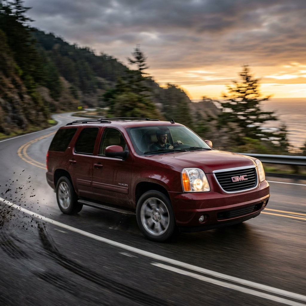 Action Shot: GMC Yukon Driving Fast
