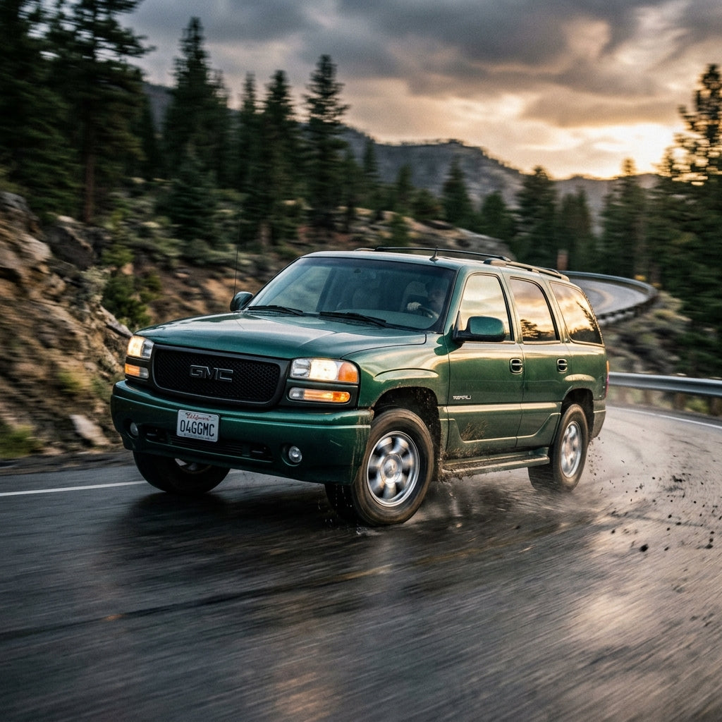Action Shot: GMC Yukon Driving Fast