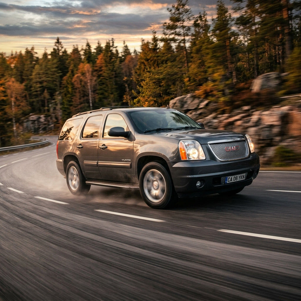 Action Shot: GMC Yukon Driving Fast