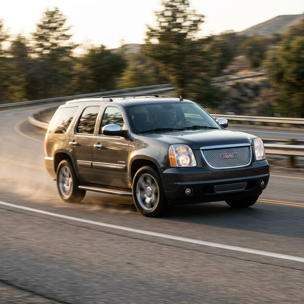 Action Shot: GMC Yukon Driving Fast