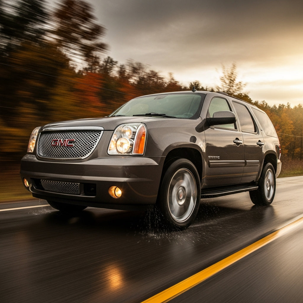Action Shot: GMC Yukon Driving Fast