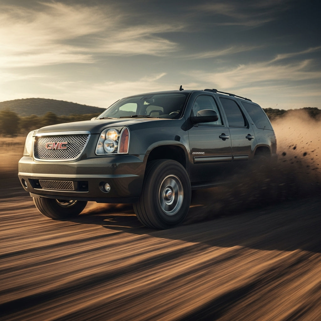 Action Shot: GMC Yukon Driving Fast