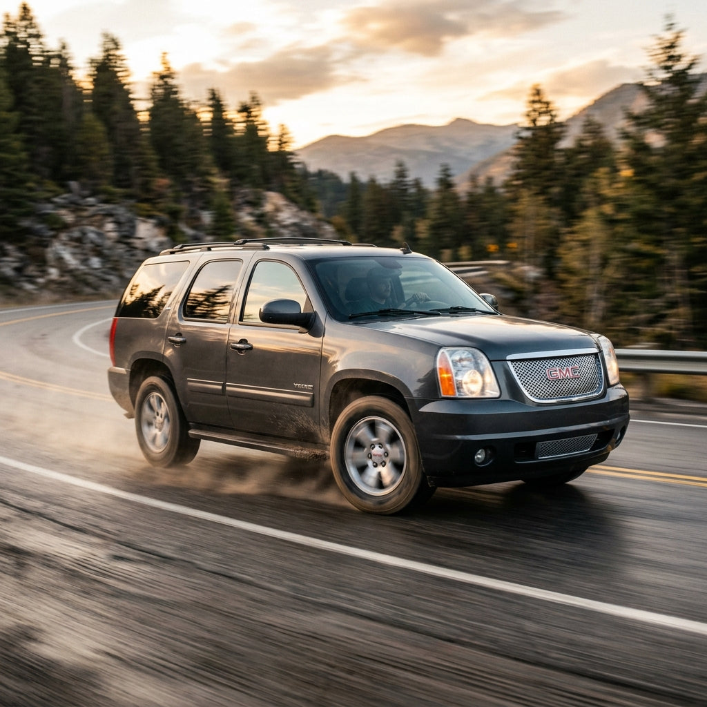 Action Shot: GMC Yukon Driving Fast