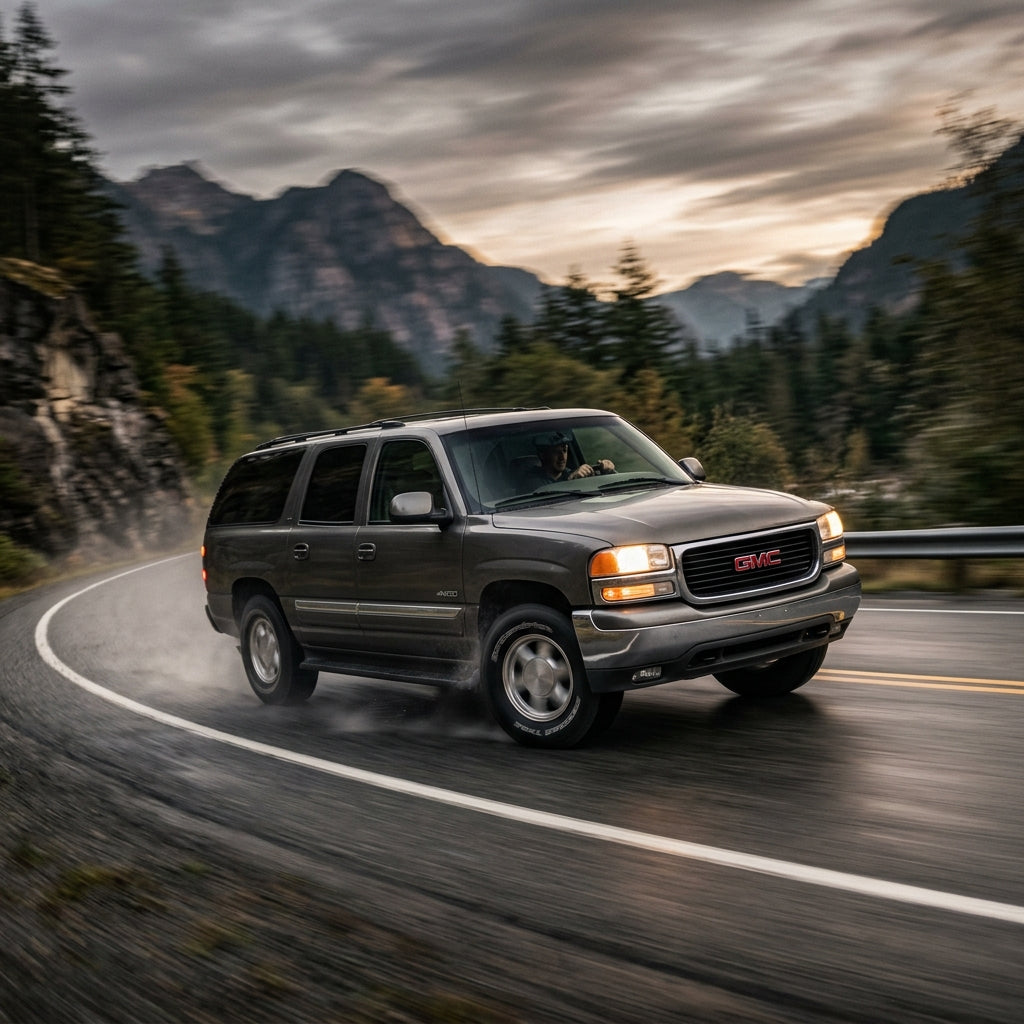 Action Shot: GMC Yukon XL Driving Fast