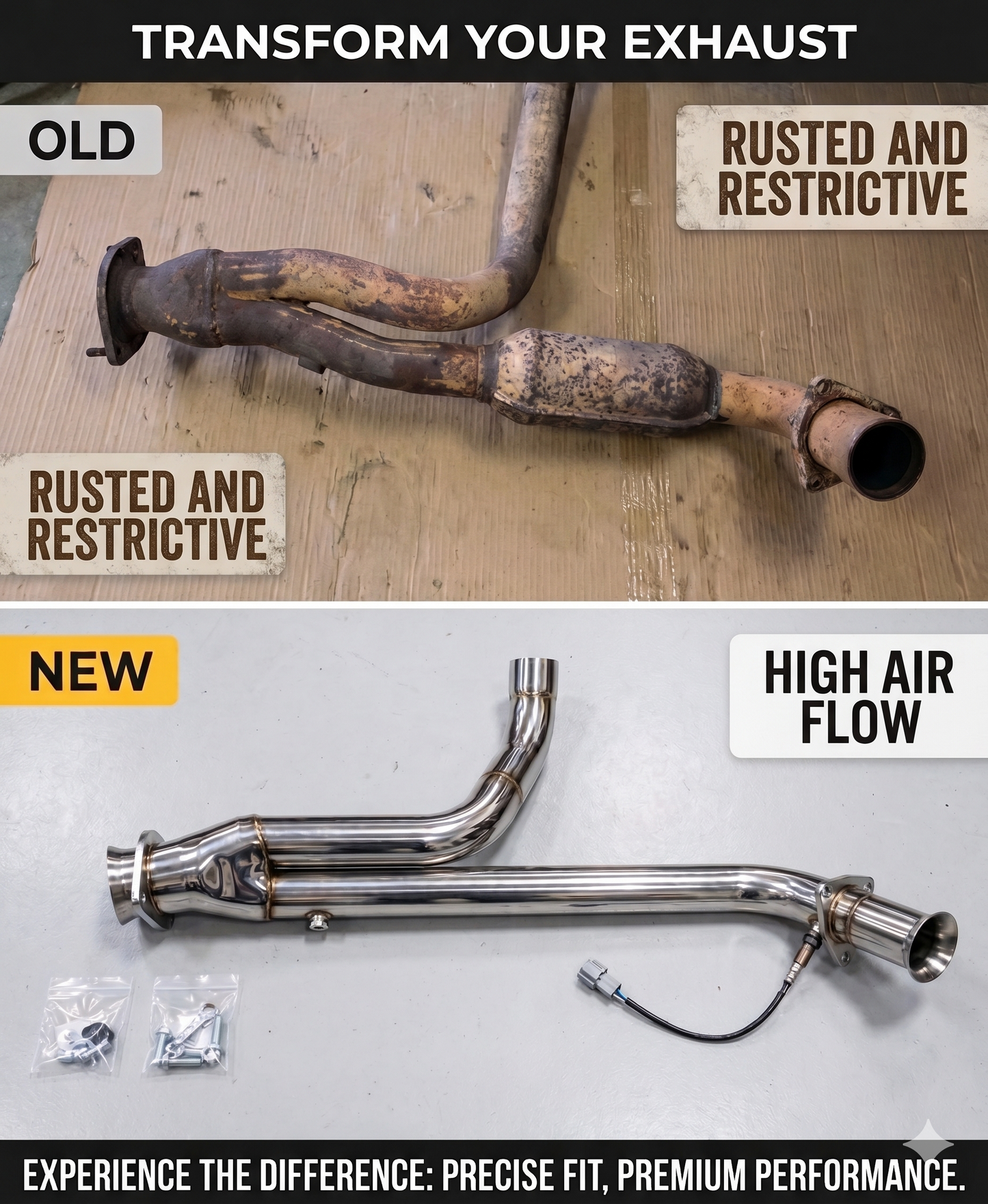 Tuyau en Y d'échappement pour Chevrolet Silverado (1999-2006)