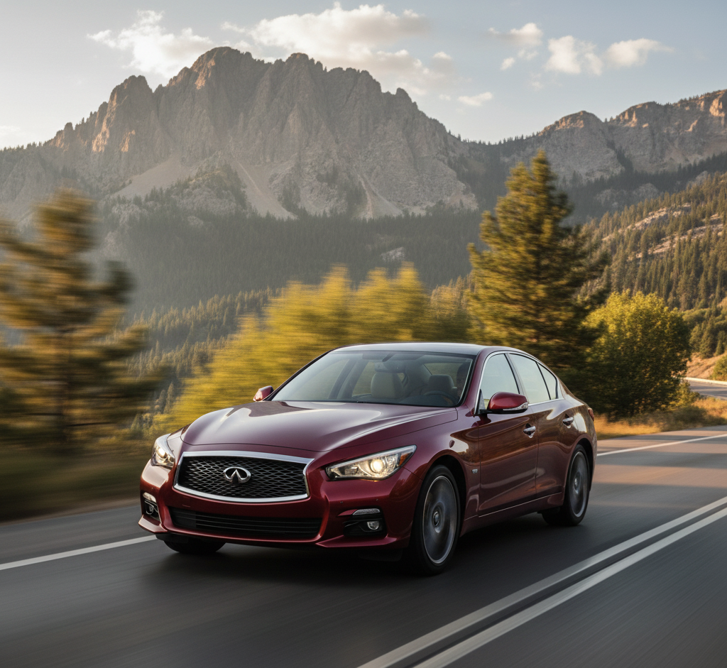 Performance Air Intake Kit for Infiniti Q50 2014-2015 with 3.7L V6 Engine Black