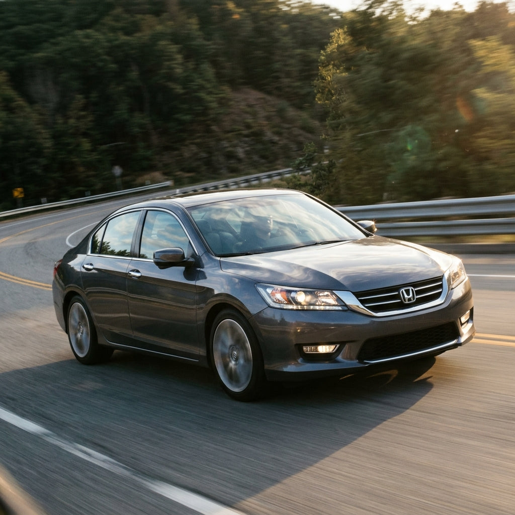 Action Shot: Honda Accord Driving Fast