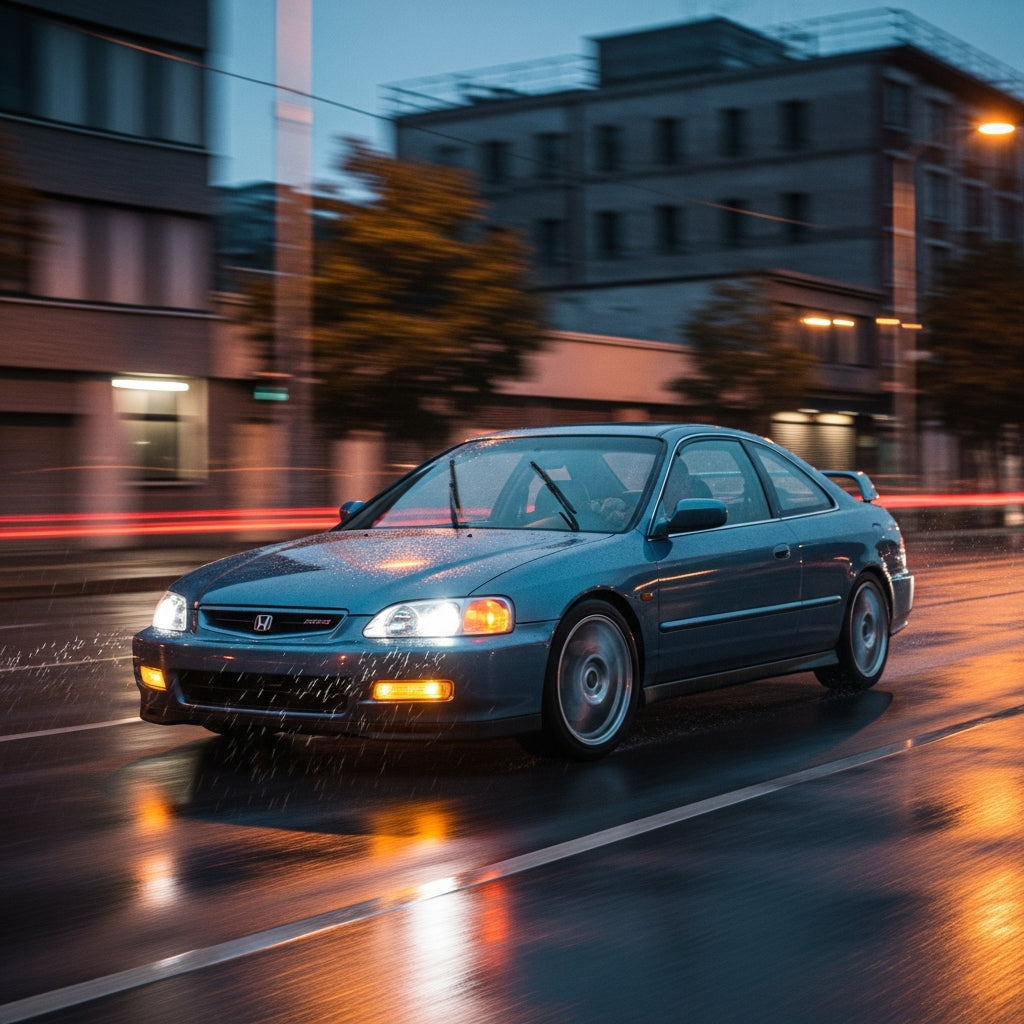 Action Shot: Honda Accord Driving Fast