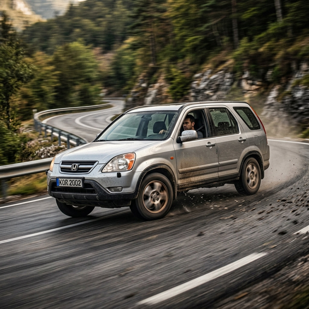 Action Shot: Honda CR-V Driving Fast
