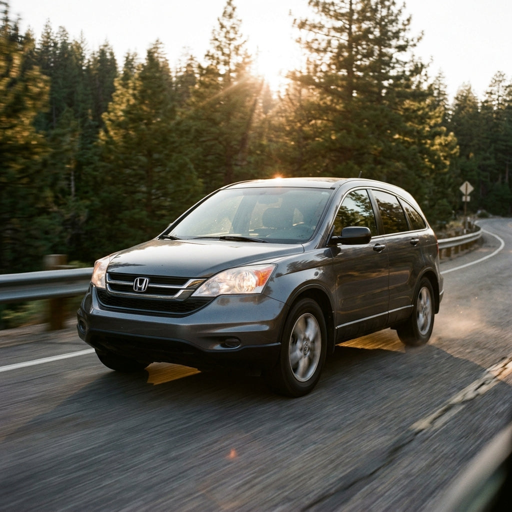 Action Shot: Honda CR-V Driving Fast